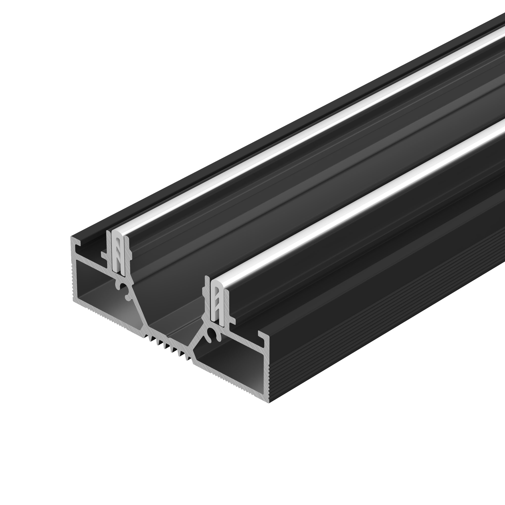 Профиль STRETCH-20-CEIL-D-CENTER-2000 BLACK