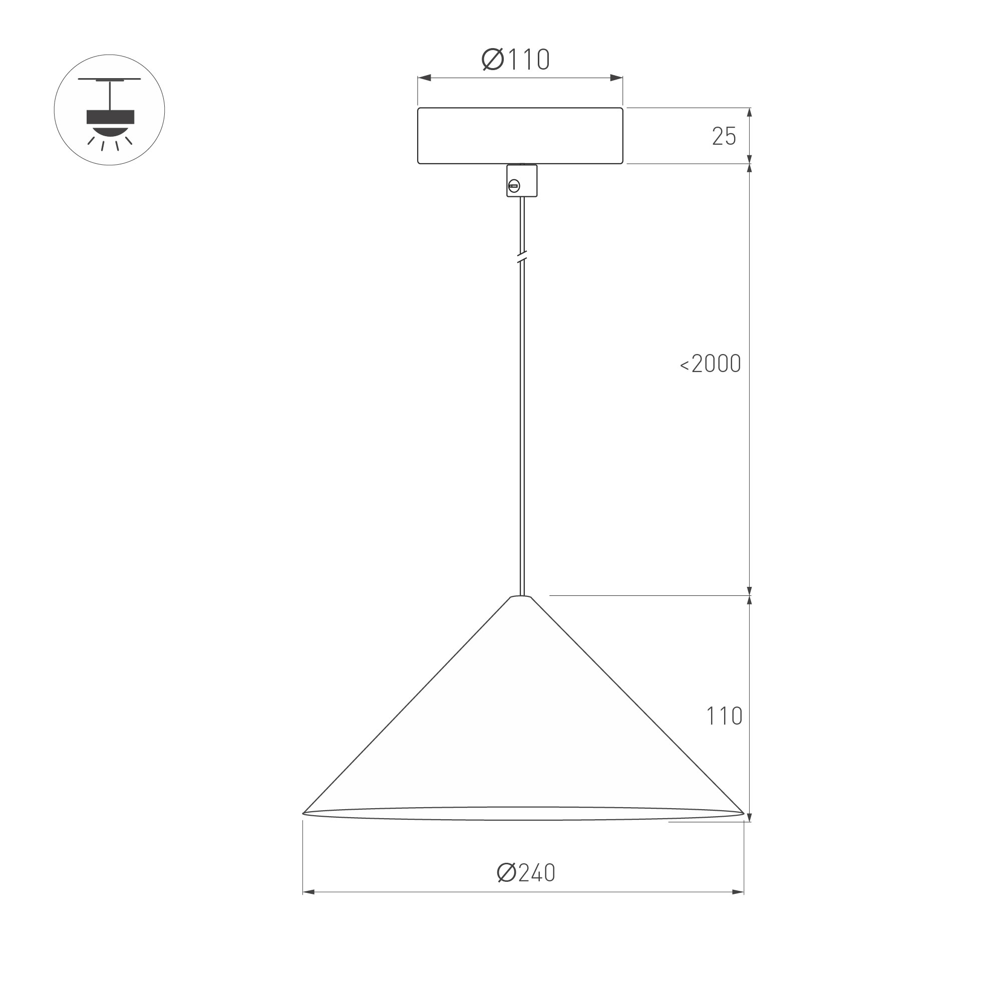Светильник SP-MAKOTO-R240-10W Warm2700