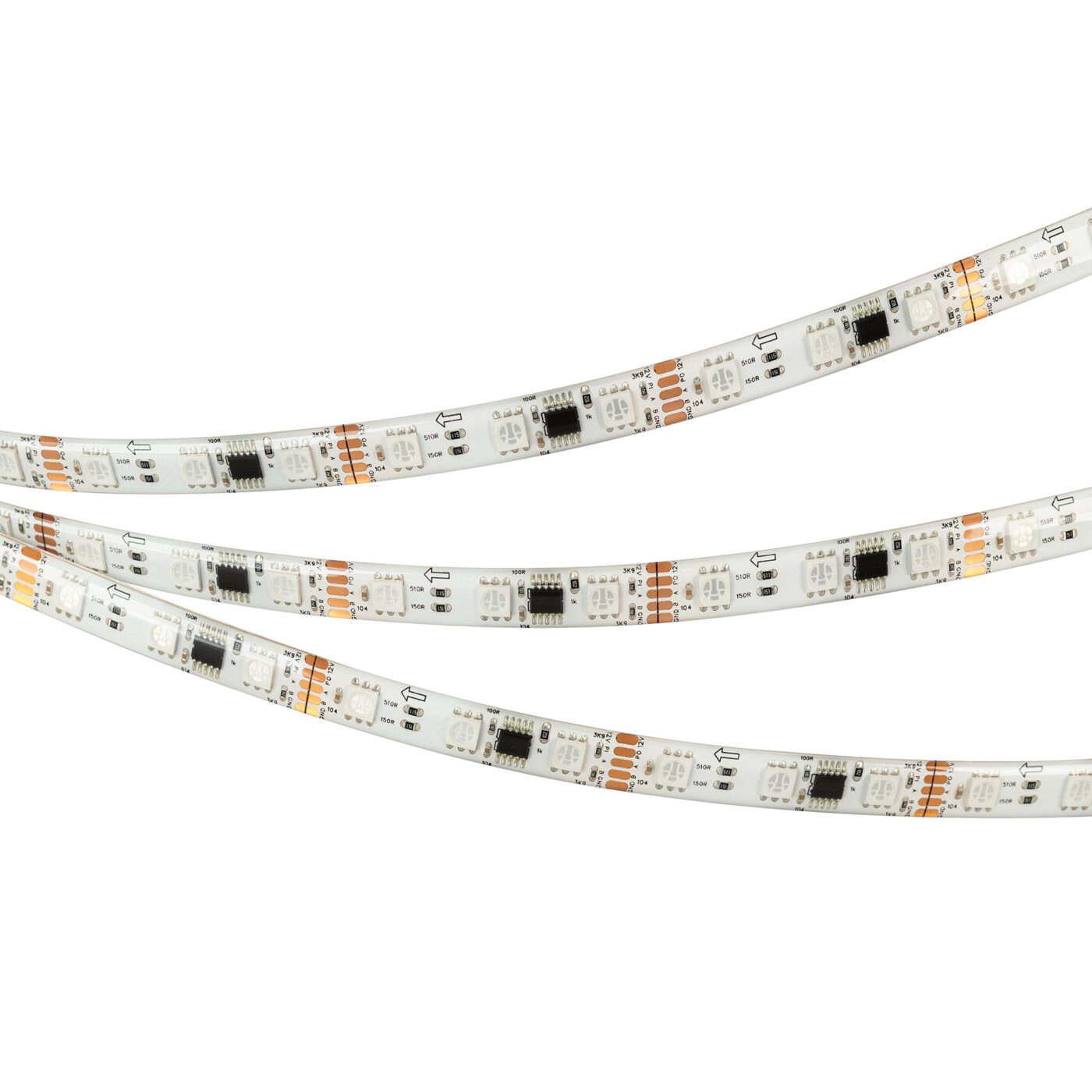 Лента герметичная DMX-SE-B60-10mm 12V RGB-PX3