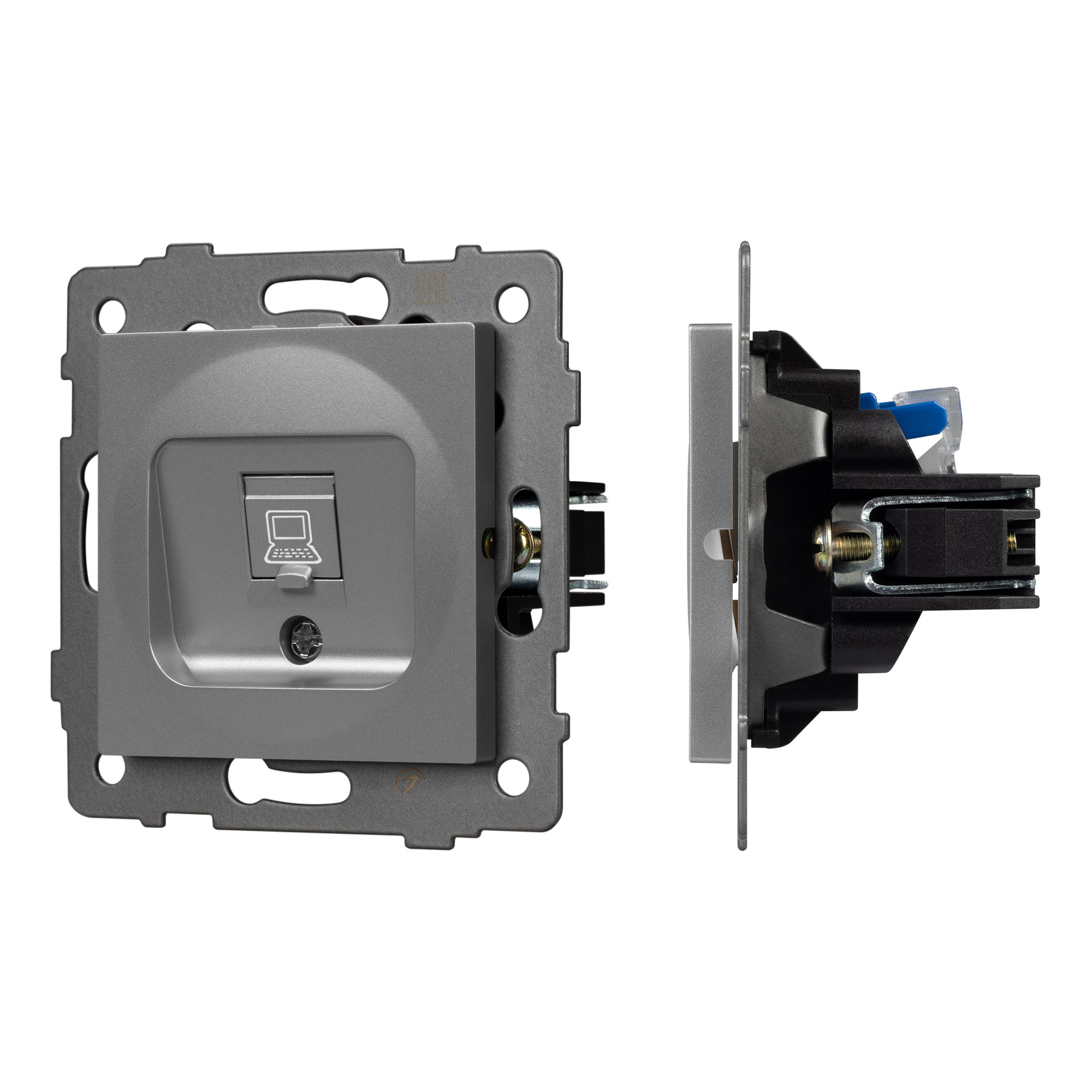 Механизм компьютерной розетки SCT-MPC1-PL-GR-V