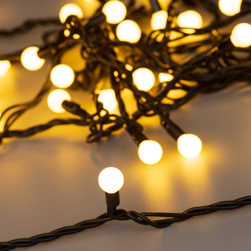 Светодиодная гирлянда ARD-BALL-CLASSIC-D13-10000-BLACK-100LED WARM