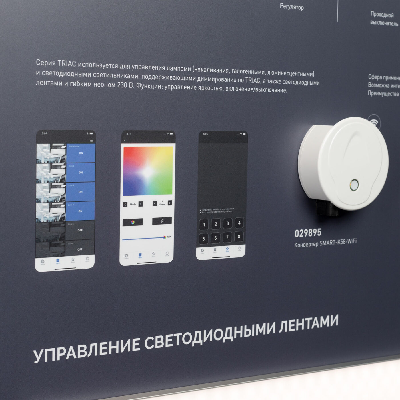 Стенд Системы Управления TRIAC 1760x600mm