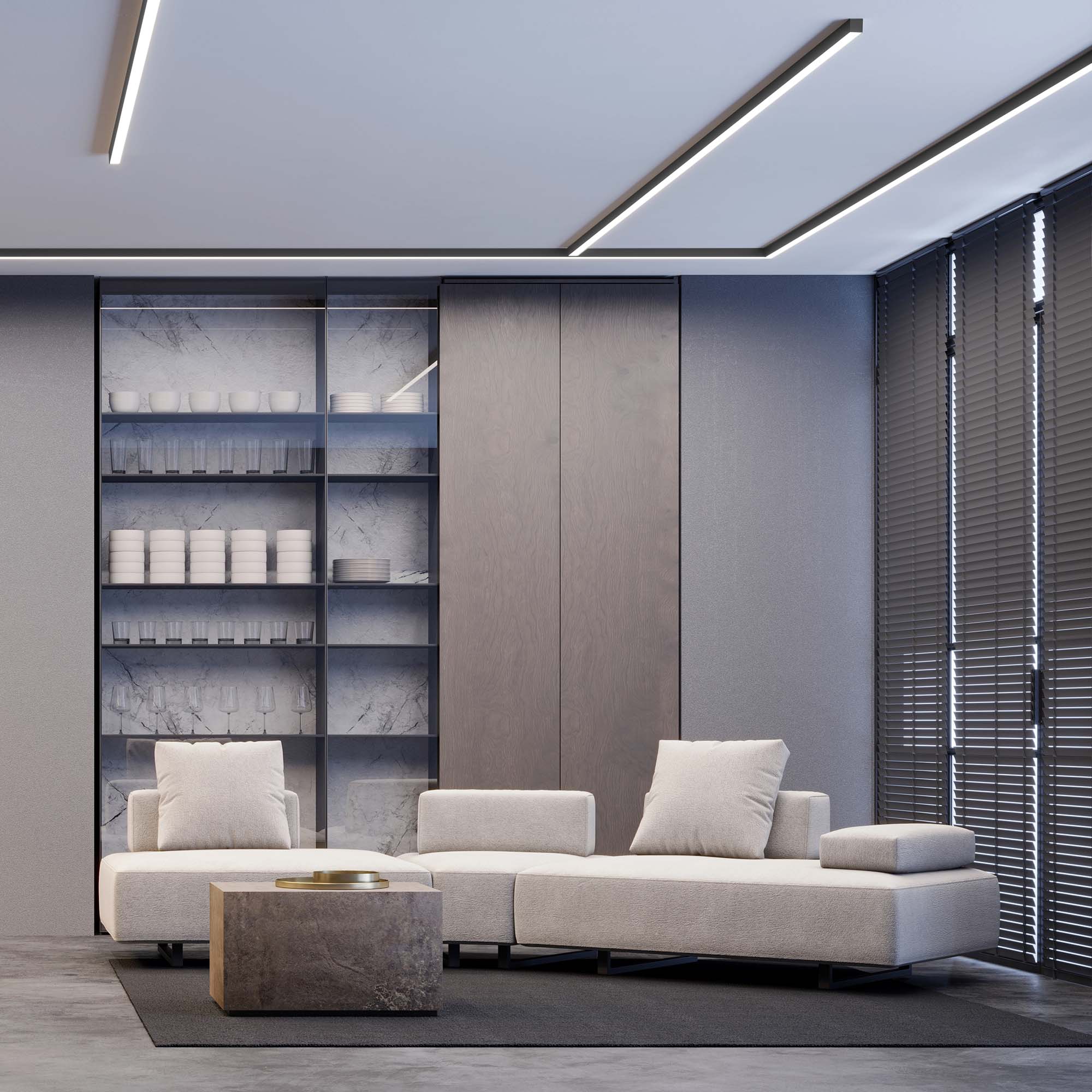 Профиль SL-LINE-3638-LW-3000 ANOD BLACK