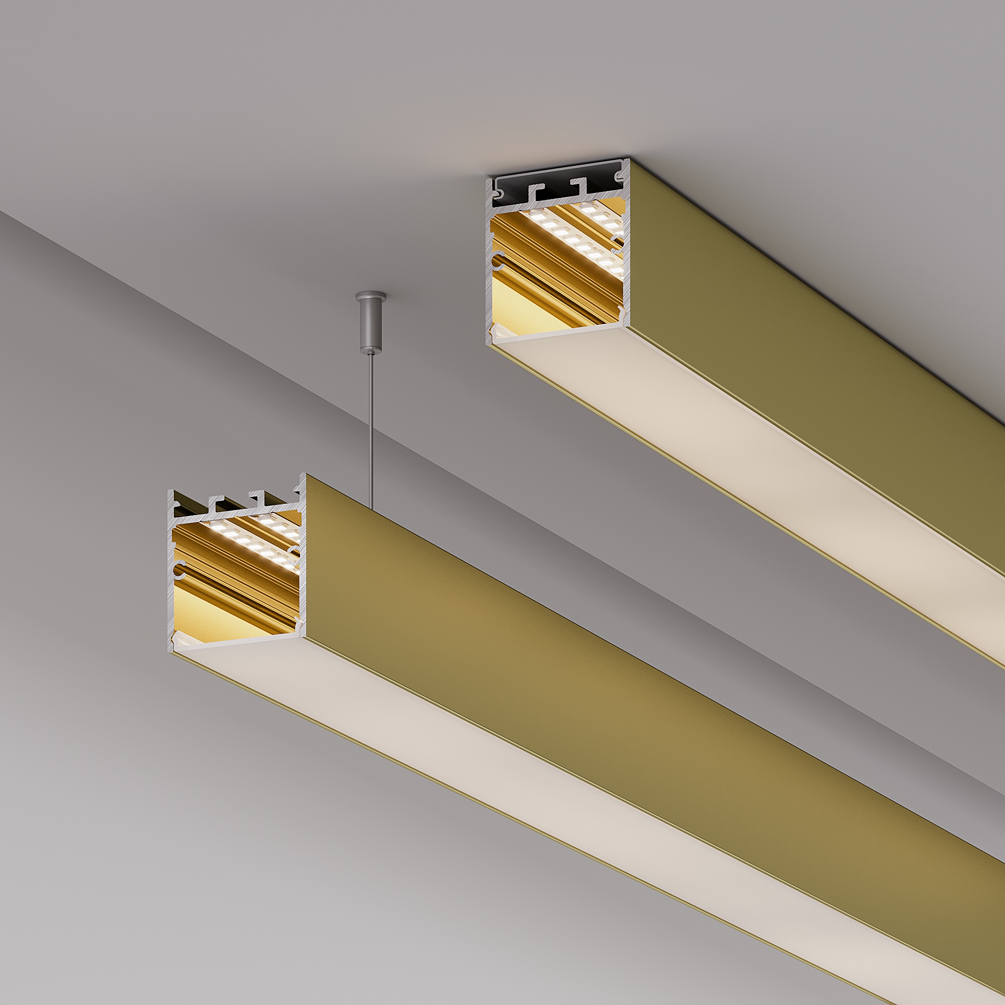 Профиль SL-LINE-3638-LW-2000 ANOD GOLD