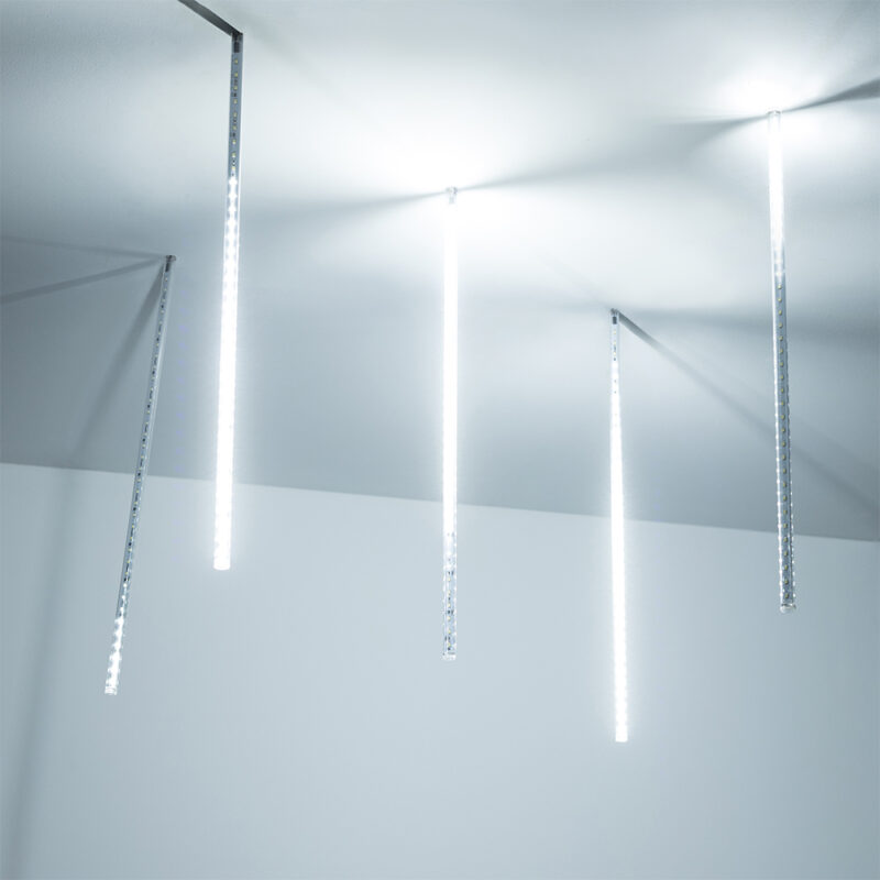 Светодиодная гирлянда ARD-ICEFALL-CLASSIC-D12-500-5PCS-CLEAR-72LED-LIVE WHITE