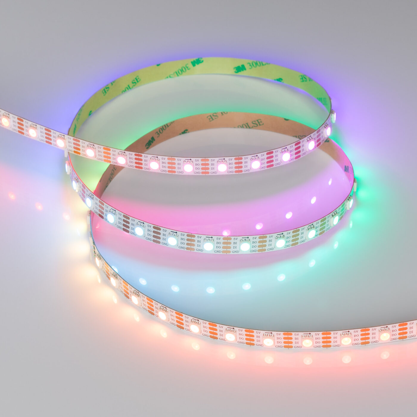 Лента SPI-B60-10mm 5V RGB-PX1-BPT