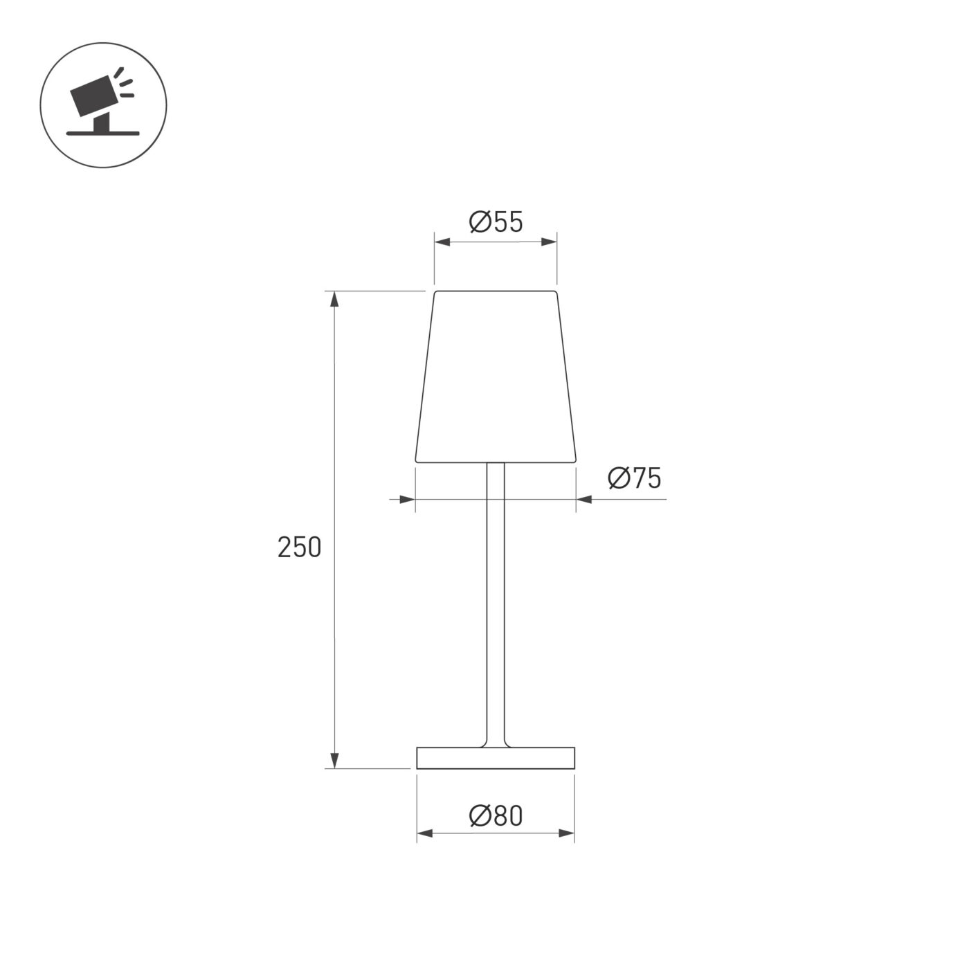 Светильник SP-DAISY-TAB-1.5W Warm3000-MIX