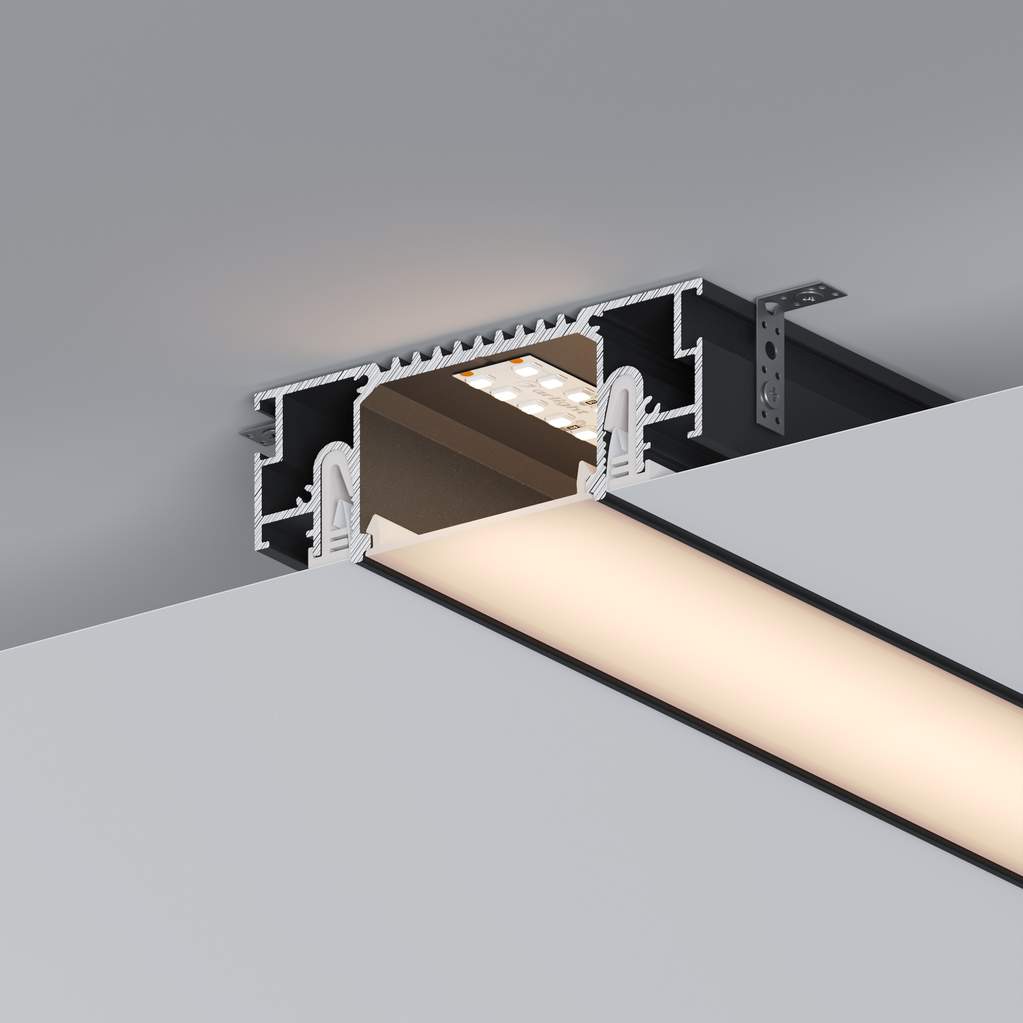 Профиль STRETCH-41-CEIL-CENTER-2000 BLACK