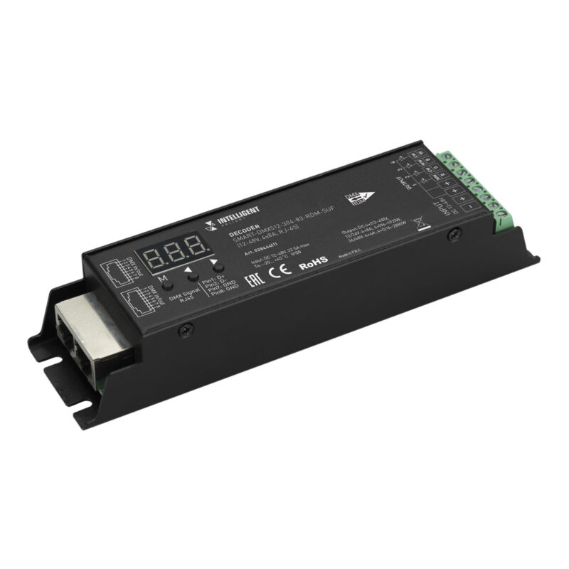 INTELLIGENT ARLIGHT Декодер SMART-DMX512-304-83-RDM-SUF Black