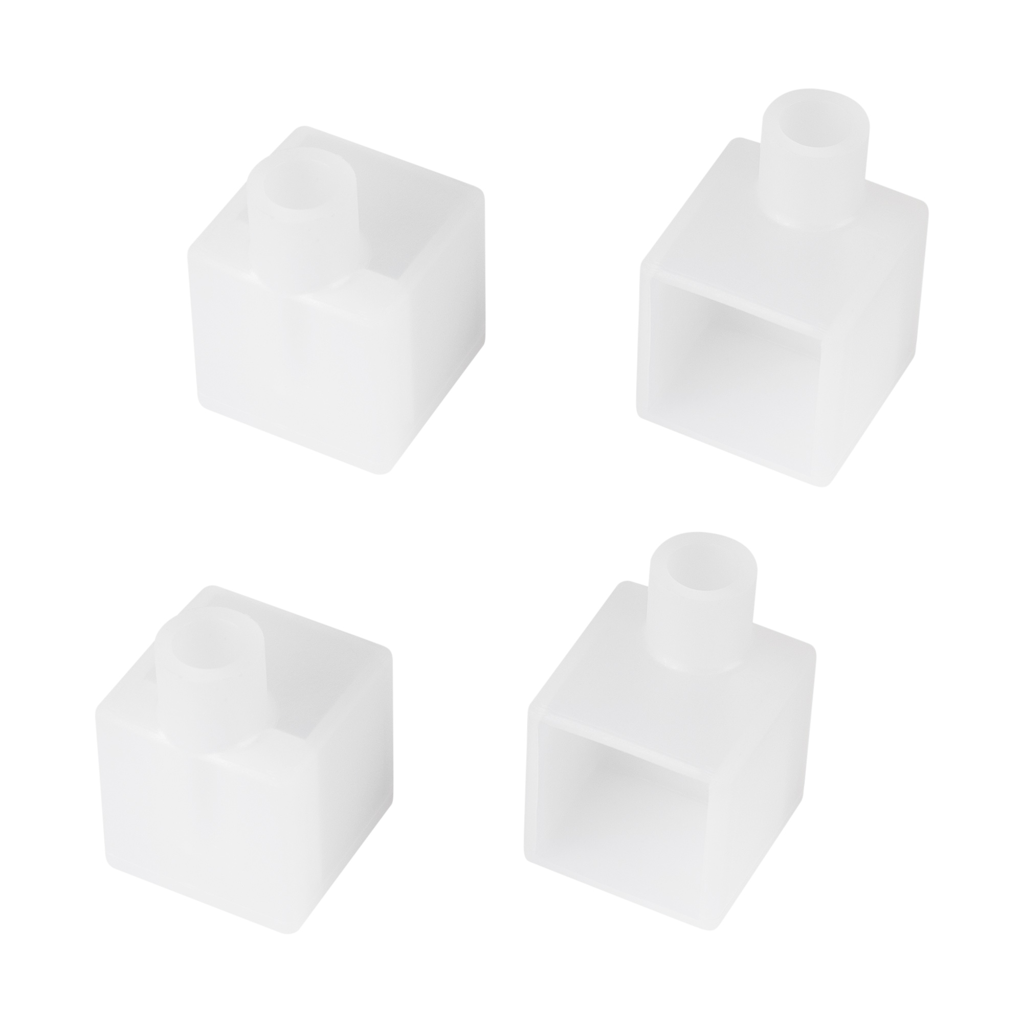 Заглушка WPH-FLEX-1616-90 WHITE с отверстием