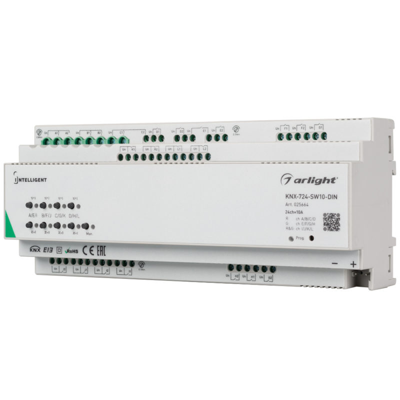 INTELLIGENT ARLIGHT Релейный модуль KNX-724-SW10-DIN