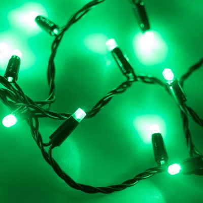 Светодиодная гирлянда ARD-STRING-CLASSICtrash0000-BLACKtrash00LED-FLASH GREEN (230V, 7W) (Ardecoled, IP65)