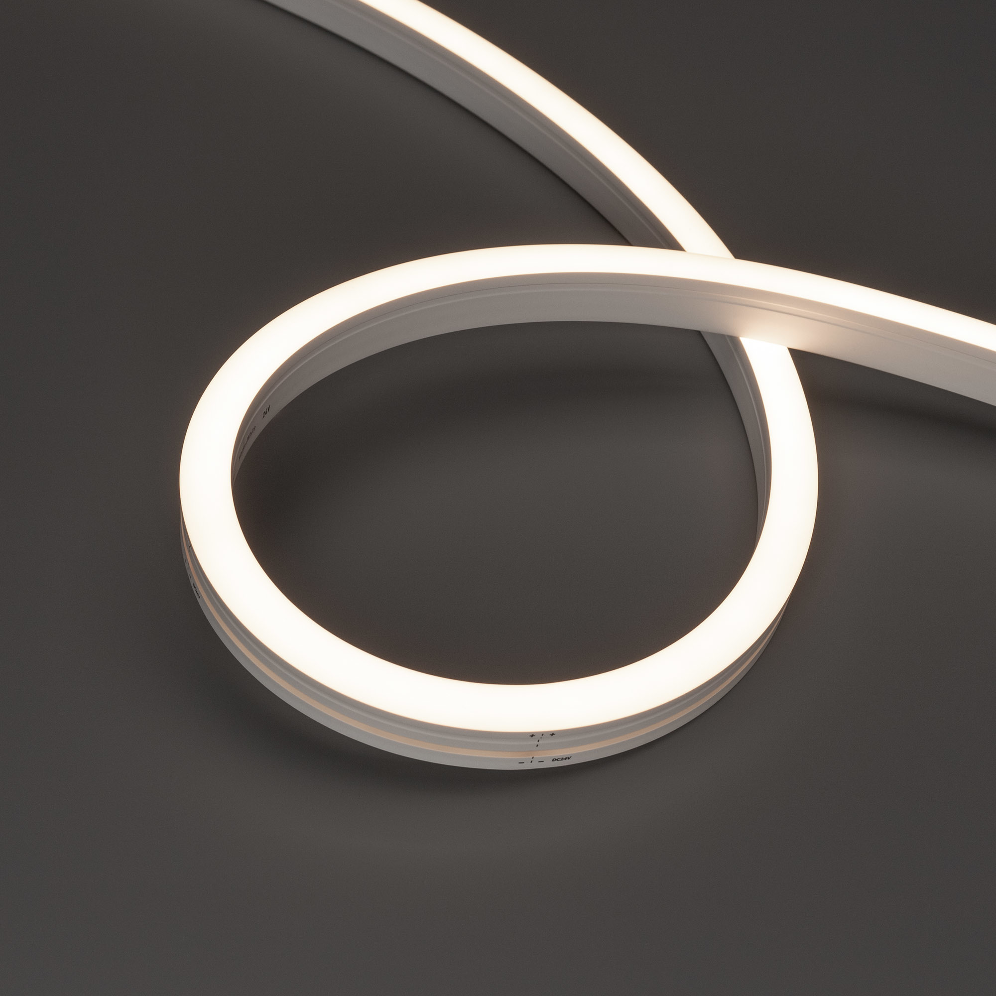 Гибкий неон ARL-MOONLIGHTtrash712-SIDE 24V White-MIX (Arlight, 12 Вт/м, IP67)