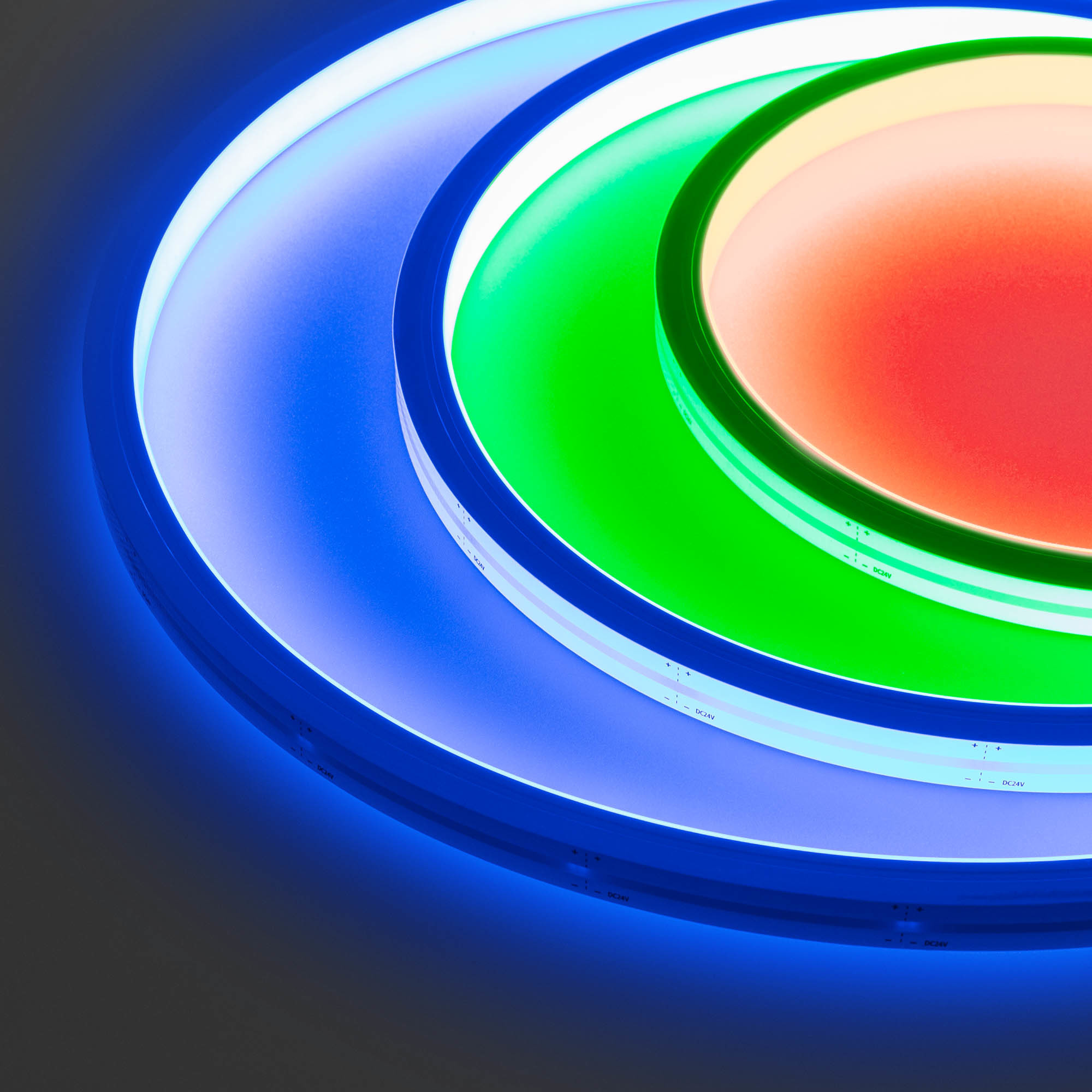 Гибкий неон ARL-MOONLIGHTtrash213-TOP 24V RGB-Warm (Arlight, 14.4 Вт/м, IP67)