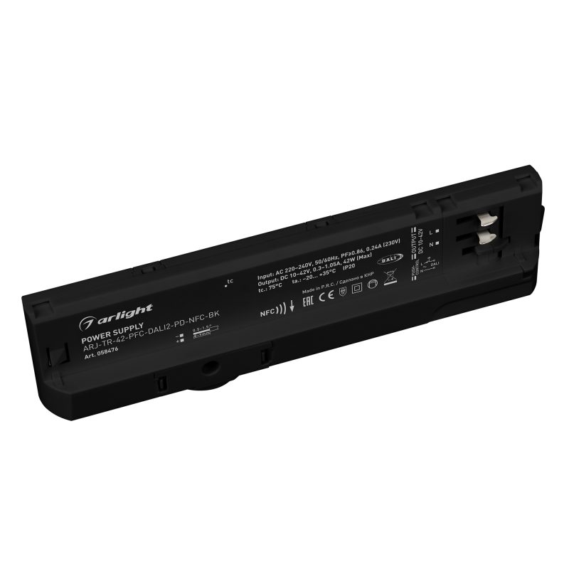 Блок питания для трековых систем ARJ-TR-42-PFC-DALI2-PD-NFC-BK