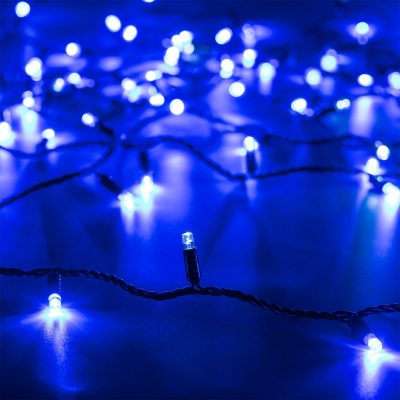 Светодиодная гирлянда ARD-STRING-CLASSIC-10000-BLACK-100LED-FLASH BLUE