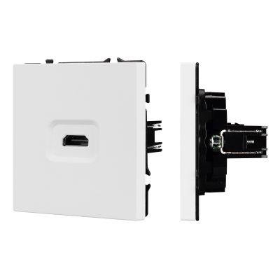 Механизм HDMI розетки SCT-NOBE-MHD1-SFPL-WH