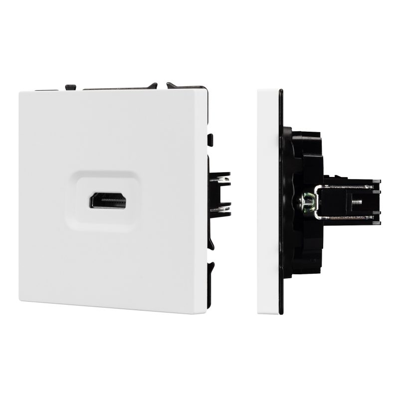 Механизм HDMI розетки SCT-NOBE-MHD1-SFPL-WH