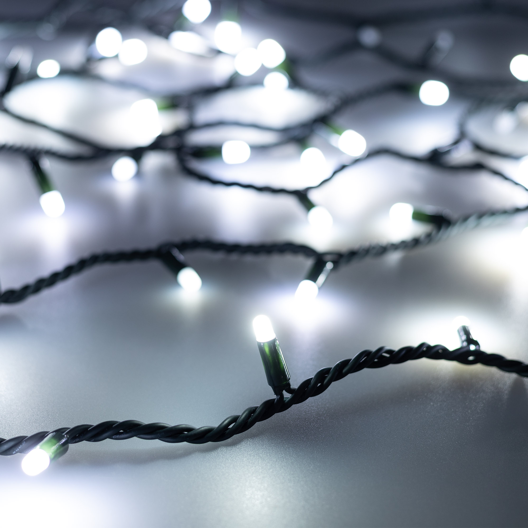 Светодиодная гирлянда ARD-STRING-PRO-1000-GREEN-100LED-MILK-PULSE White