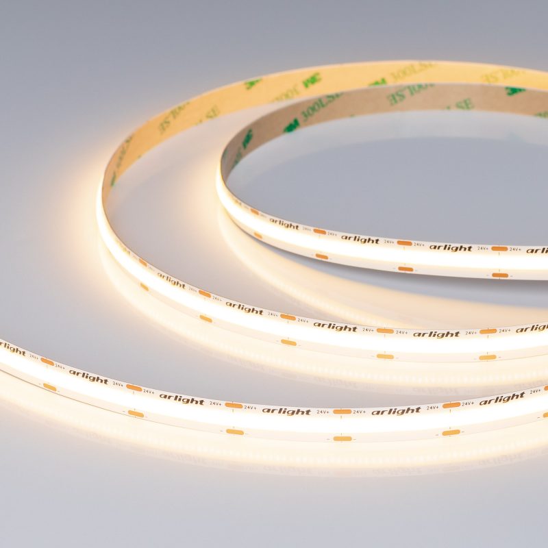 Лента COB-X576-10mm 24V Warm3000