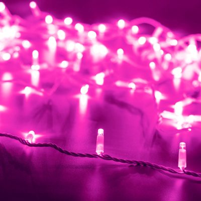 Светодиодная гирлянда ARD-STRING-CLASSIC-10000-WHITE-100LED-FLASH PINK