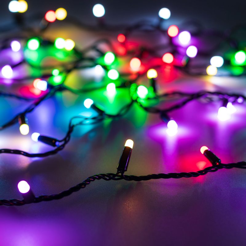Светодиодная гирлянда ARD-STRING-CLASSIC-10000-BLACK-100LED-MILK-SYNC RGB