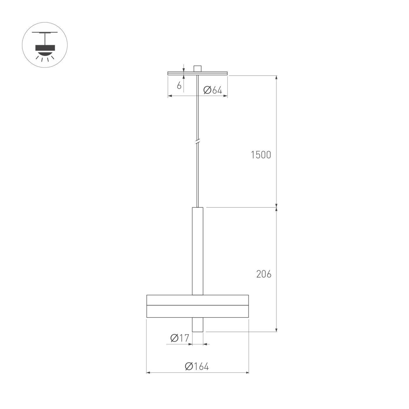 Светильник SP-MENTA-R165-12W Warm2700