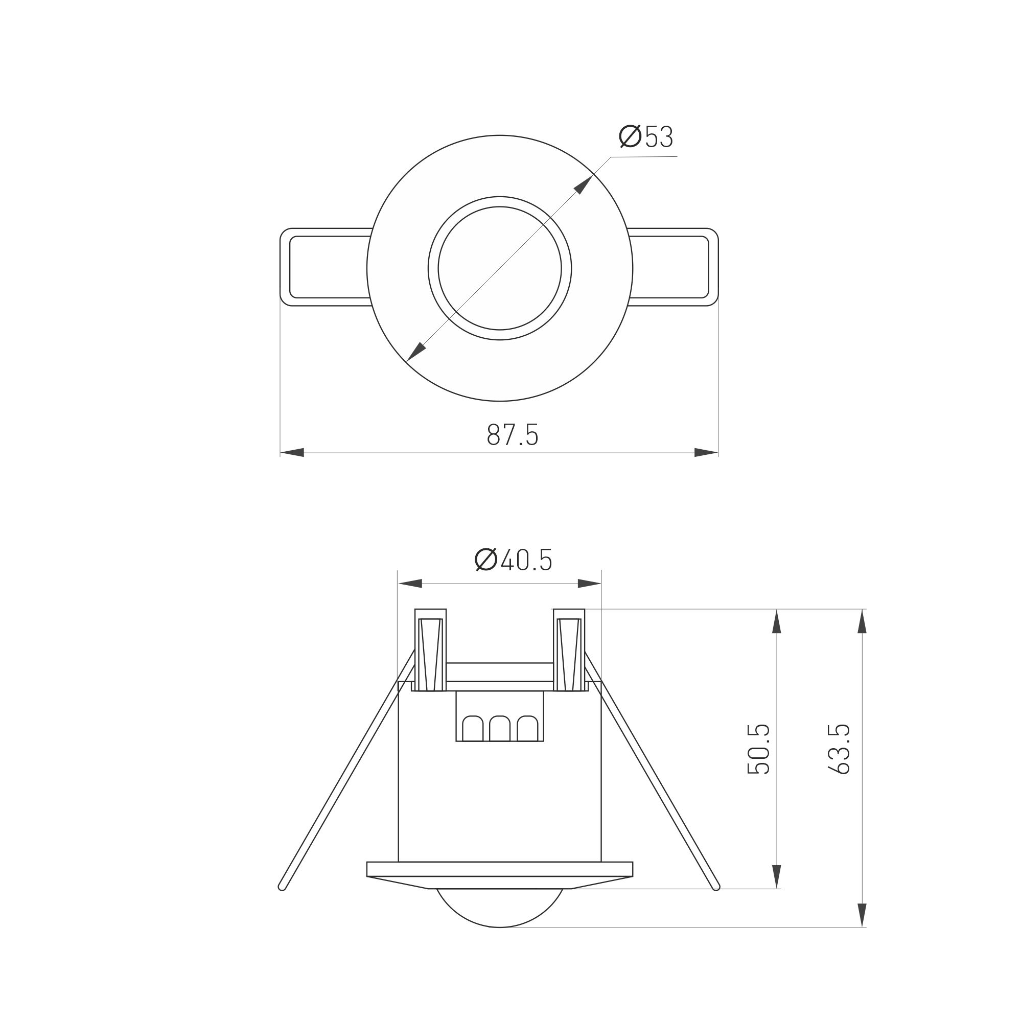 Датчик движения PRIME-PIR-BUILT-R53-200W