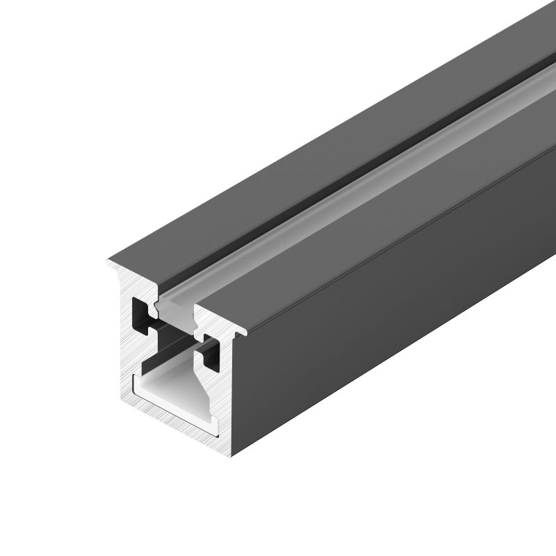 Профиль с экраном SL-MINI-3-H10-F12-2000 IRON GREY