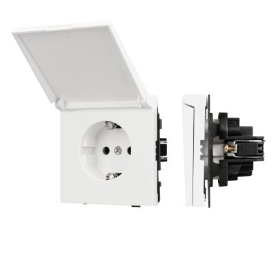 Механизм розетки влагозащищённый SCT-TENDO-MCP-SFPL-WH