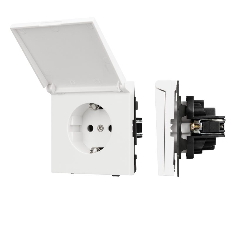 Механизм розетки влагозащищённый SCT-TENDO-MCP-SFPL-WH