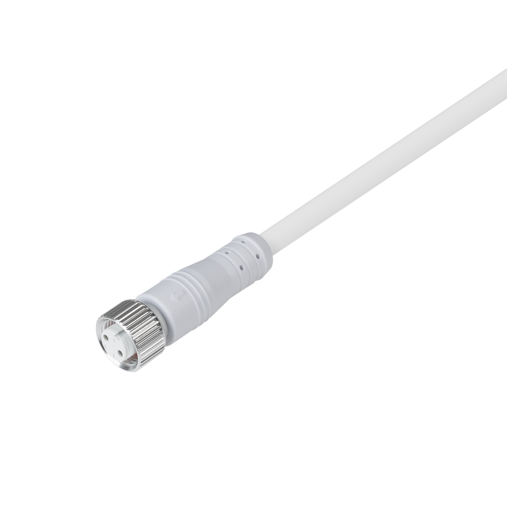 Коннектор питания ARL-WAVE-1615-CON-POWER-FEMALE-2PIN-WHT