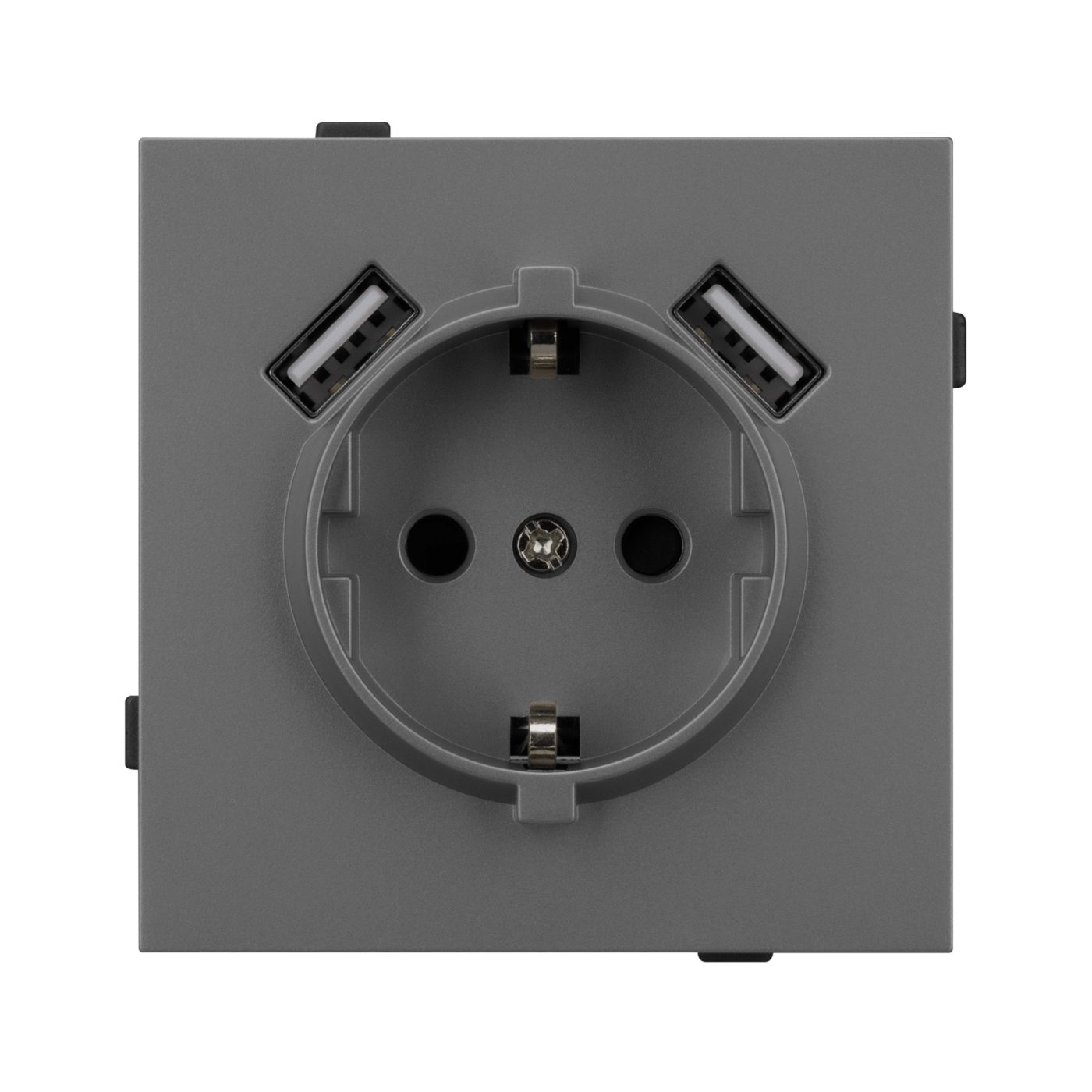 Механизм розетки с USB зарядкой SCT-TENDO-MUAA-SFPL-GR