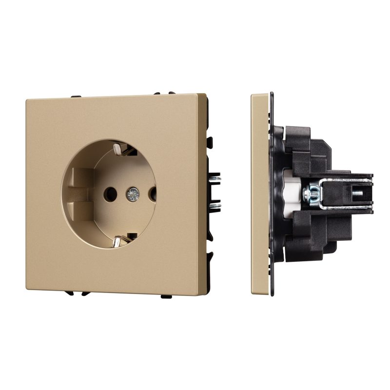 Механизм электрической розетки SCT-NOBE-MEU1-SFPL-GD