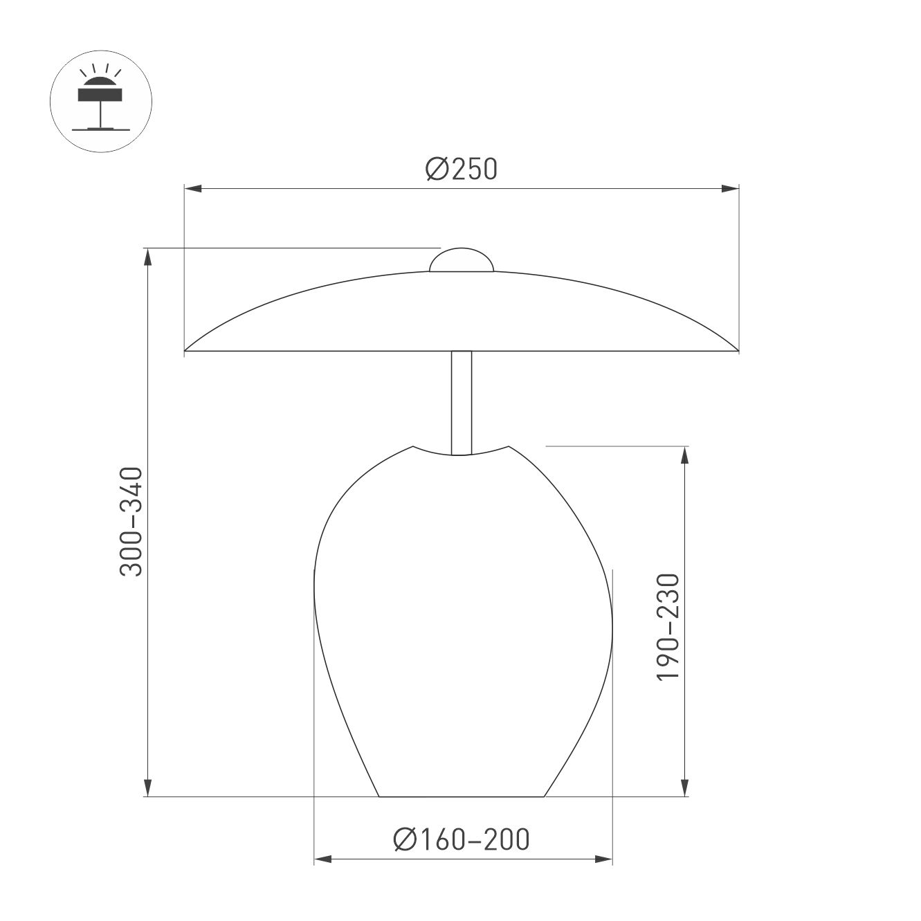 Светильник SP-UMANI-TAB-S25x34-6W Warm2700