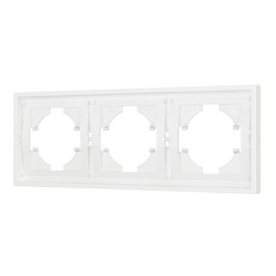 Рамка пластиковая FRM-TENDO-SFPL-3-WH