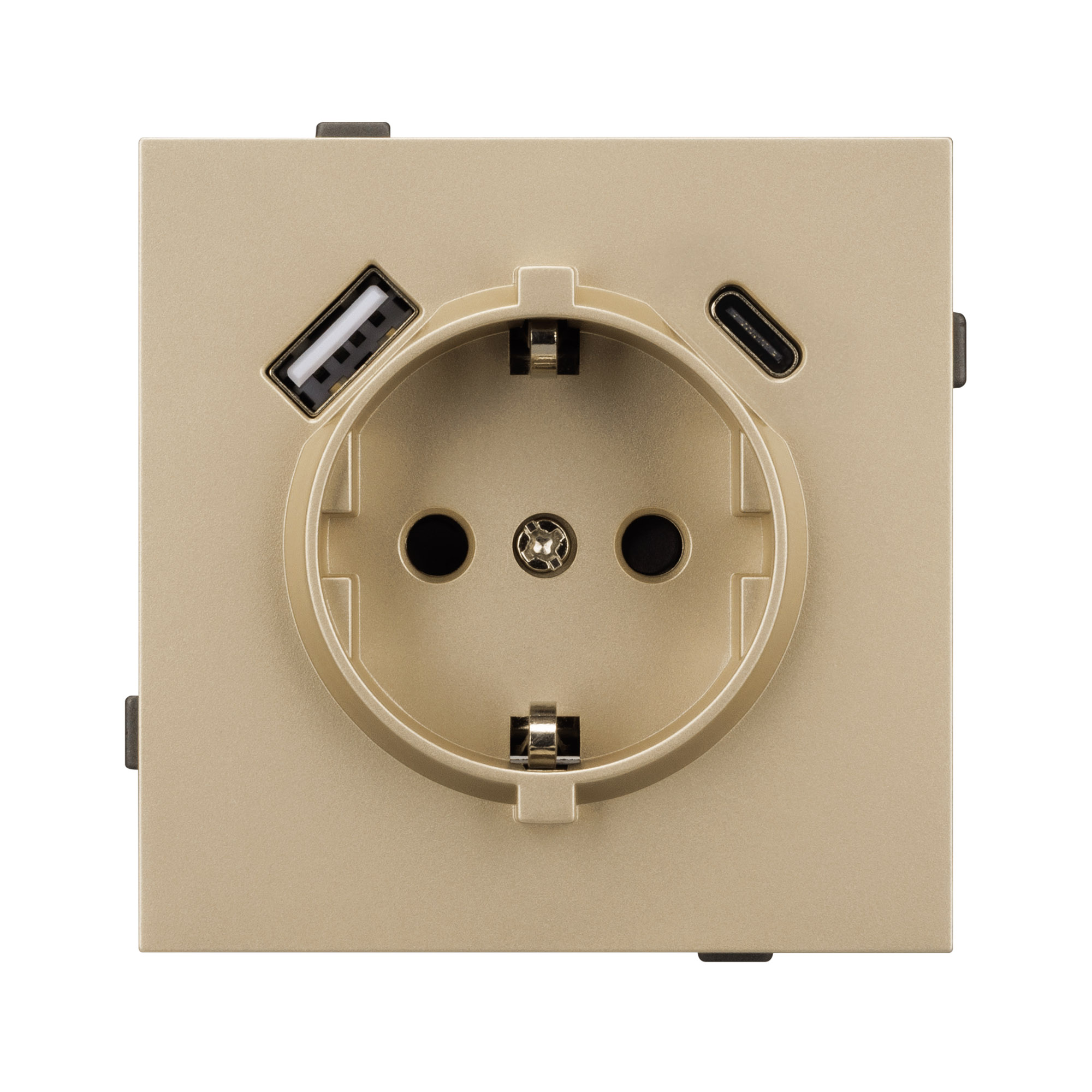 Механизм розетки с USB зарядкой SCT-TENDO-MUAC-SFPL-GD