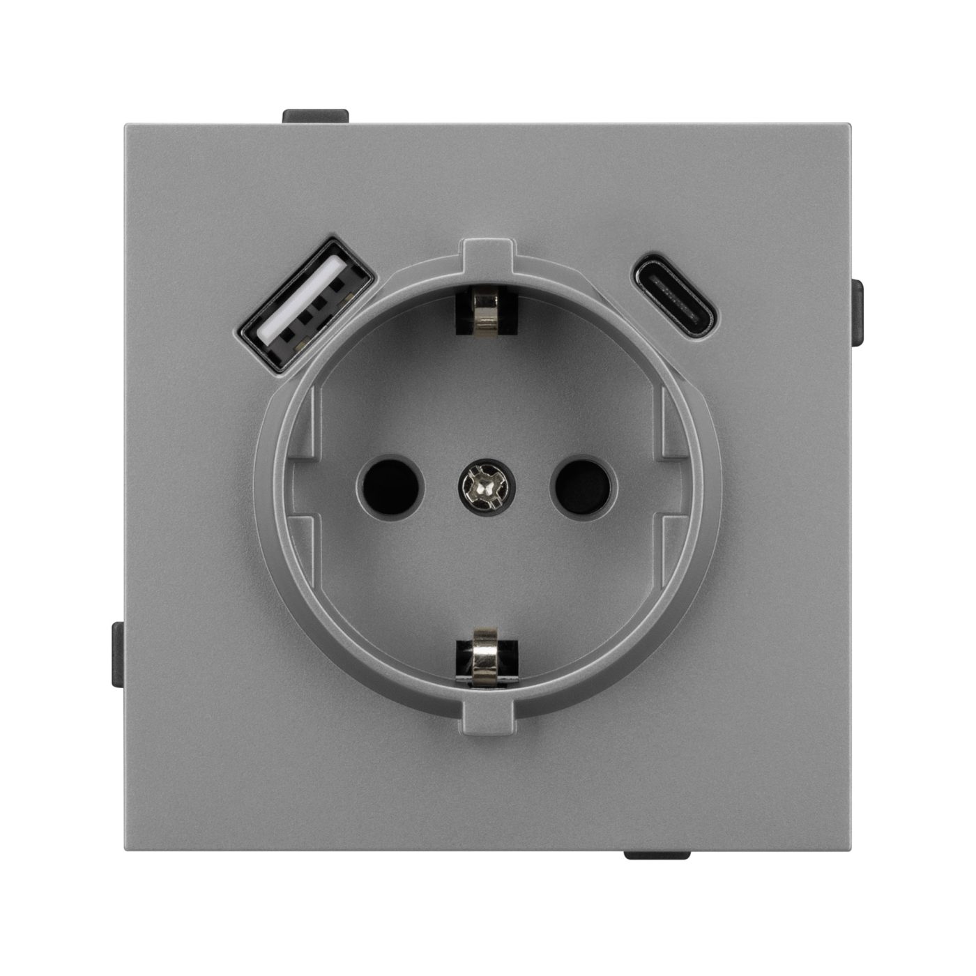 Механизм розетки с USB зарядкой SCT-TENDO-MUAC-PL-GR