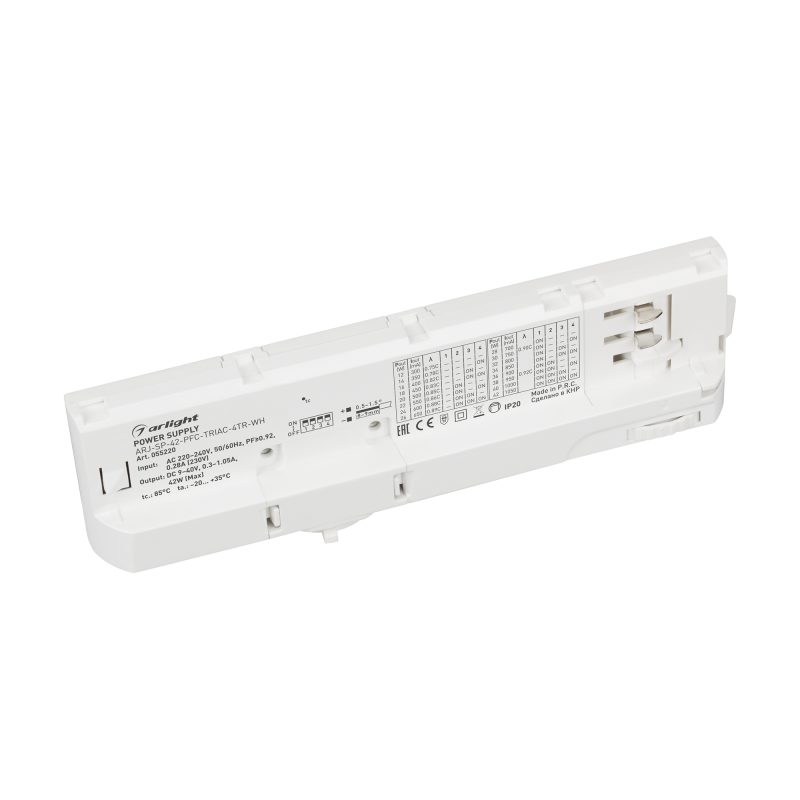 Блок питания для трековых систем ARJ-SP-42-PFC-TRIAC-4TR-WH