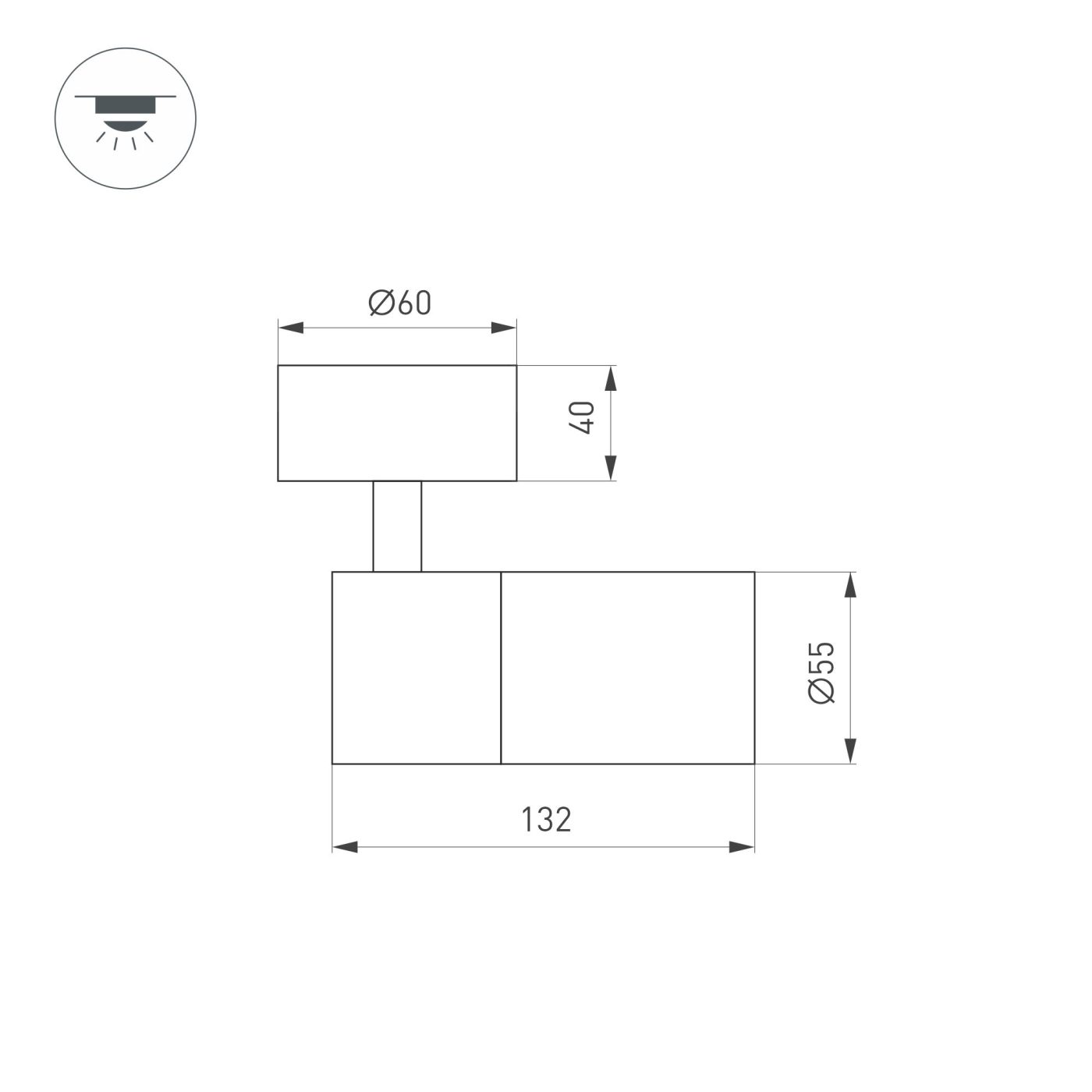 Светильник SP-ARTEMIS-SURFACE-FLAP-R55-12W Day4000