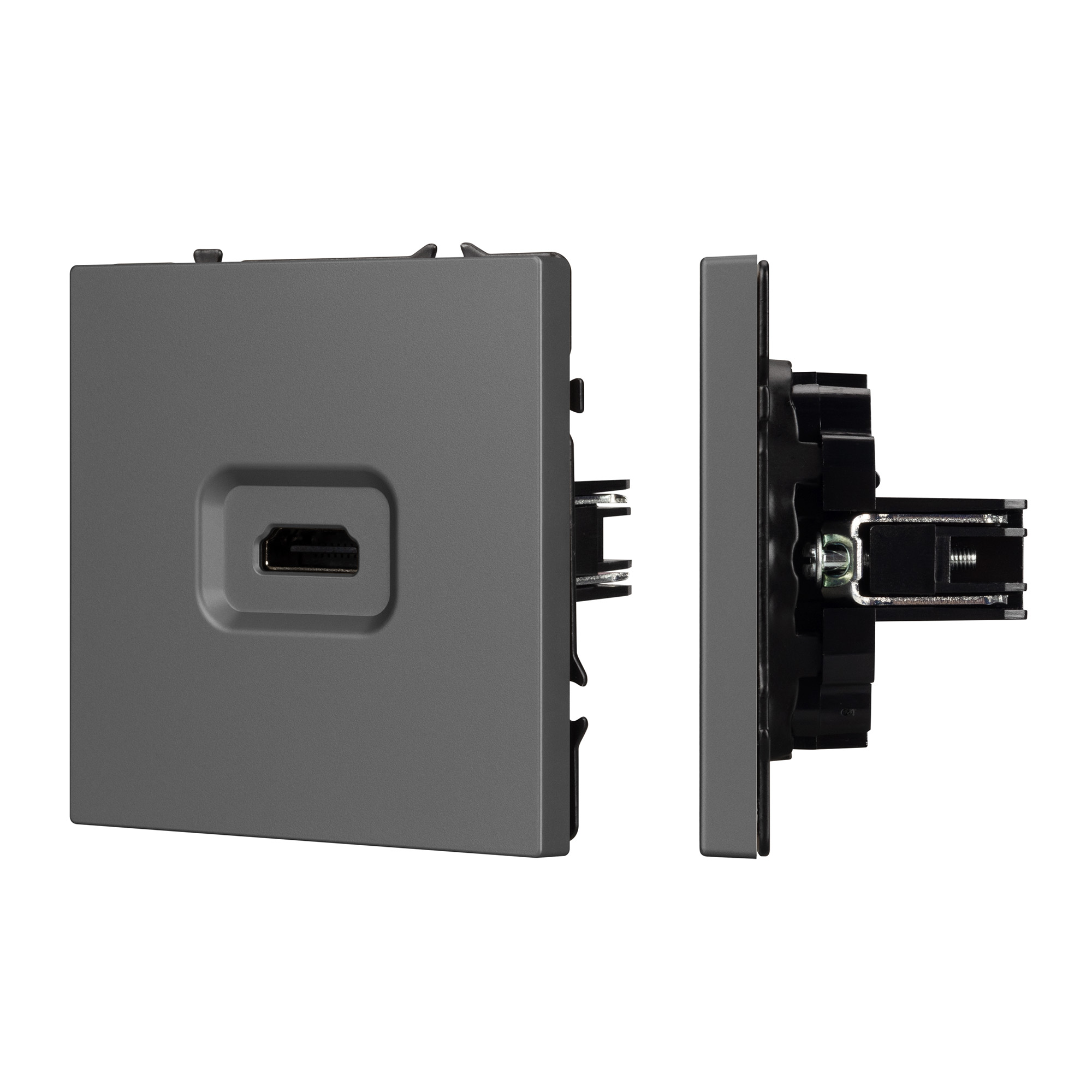 Механизм HDMI розетки SCT-NOBE-MHD1-SFPL-GR