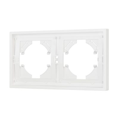 Рамка пластиковая FRM-TENDO-SFPL-2-WH