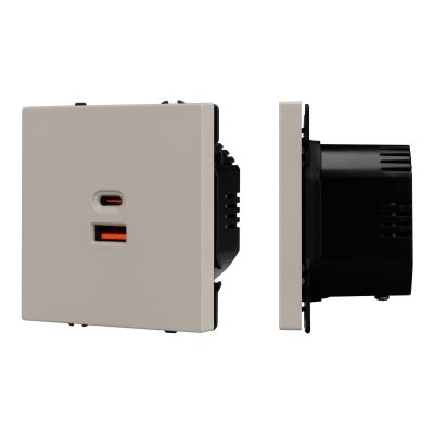 Механизм розетки с быстрой USB зарядкой SCT-NOBE-MUAC-SFPL-FC-CA