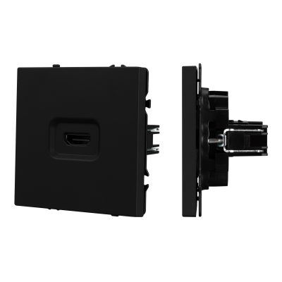 Механизм HDMI розетки SCT-NOBE-MHD1-SFPL-BK