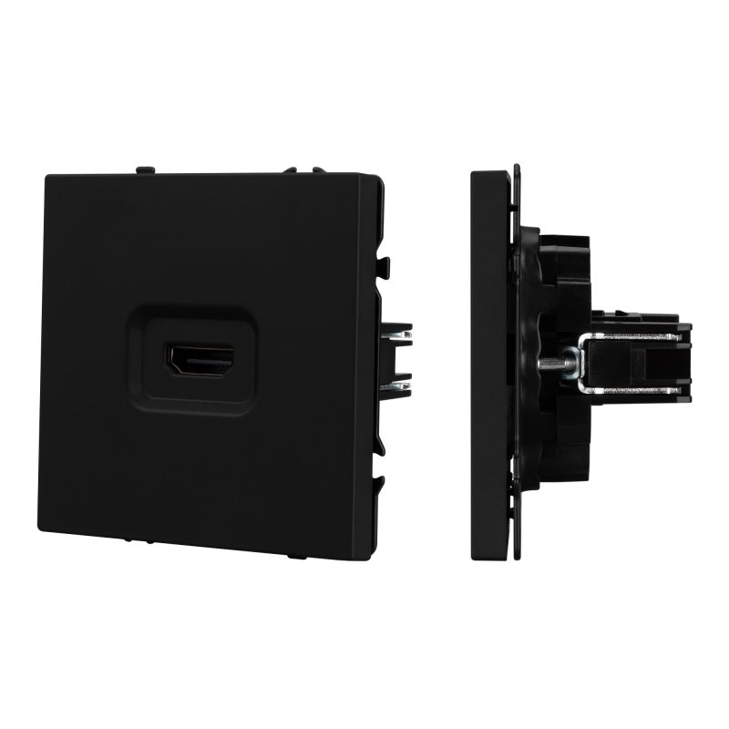 Механизм HDMI розетки SCT-NOBE-MHD1-SFPL-BK