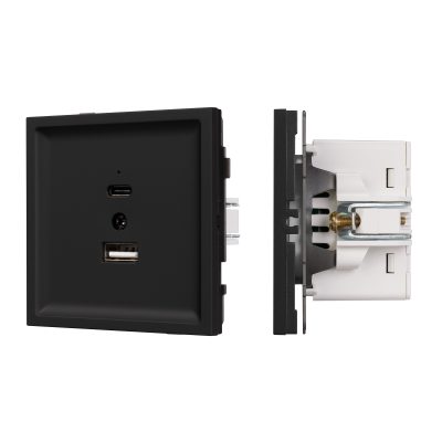 Механизм USB розетки SCT-TENDO-MUAC-SFPL-BK