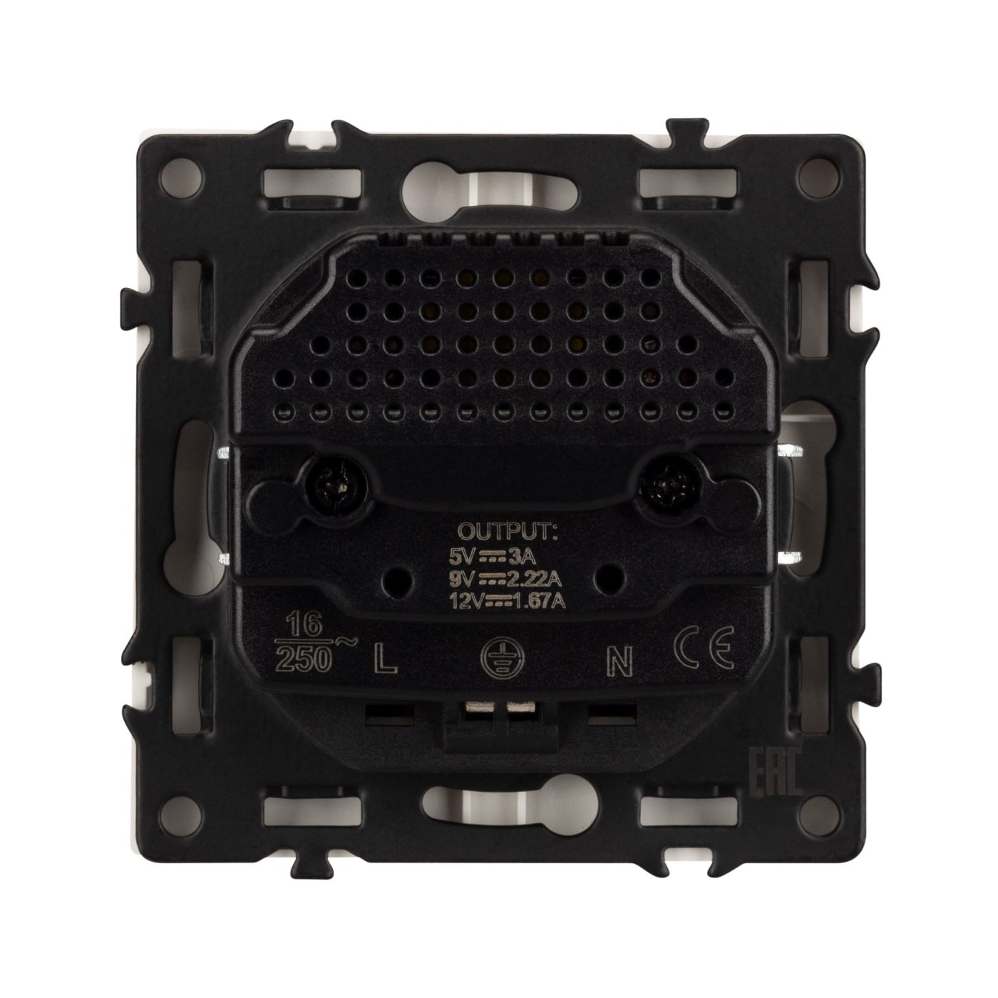 Механизм розетки с USB зарядкой SCT-NOBE-MUAC-SFPL-GD
