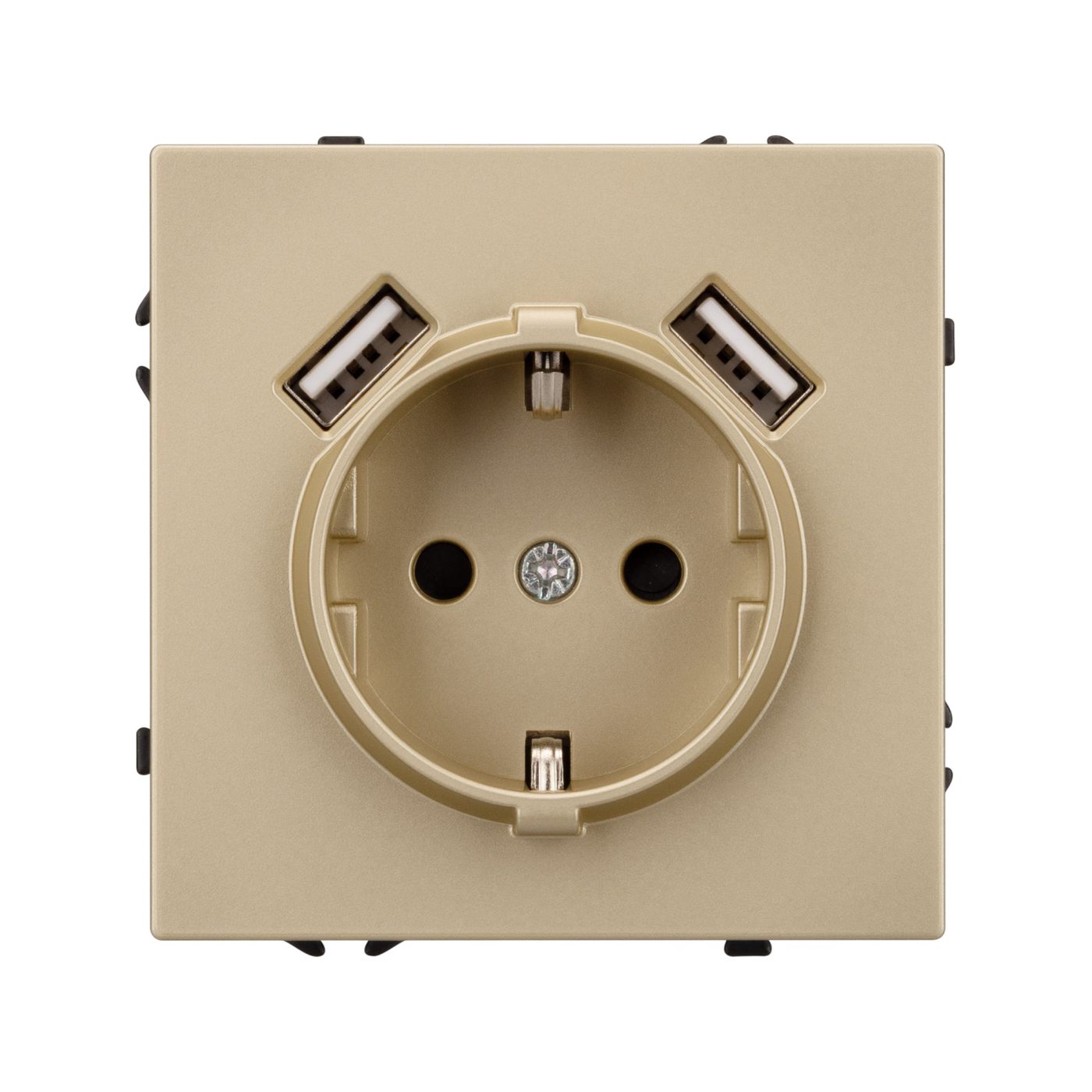 Механизм розетки с USB зарядкой SCT-NOBE-MUAA-SFPL-GD