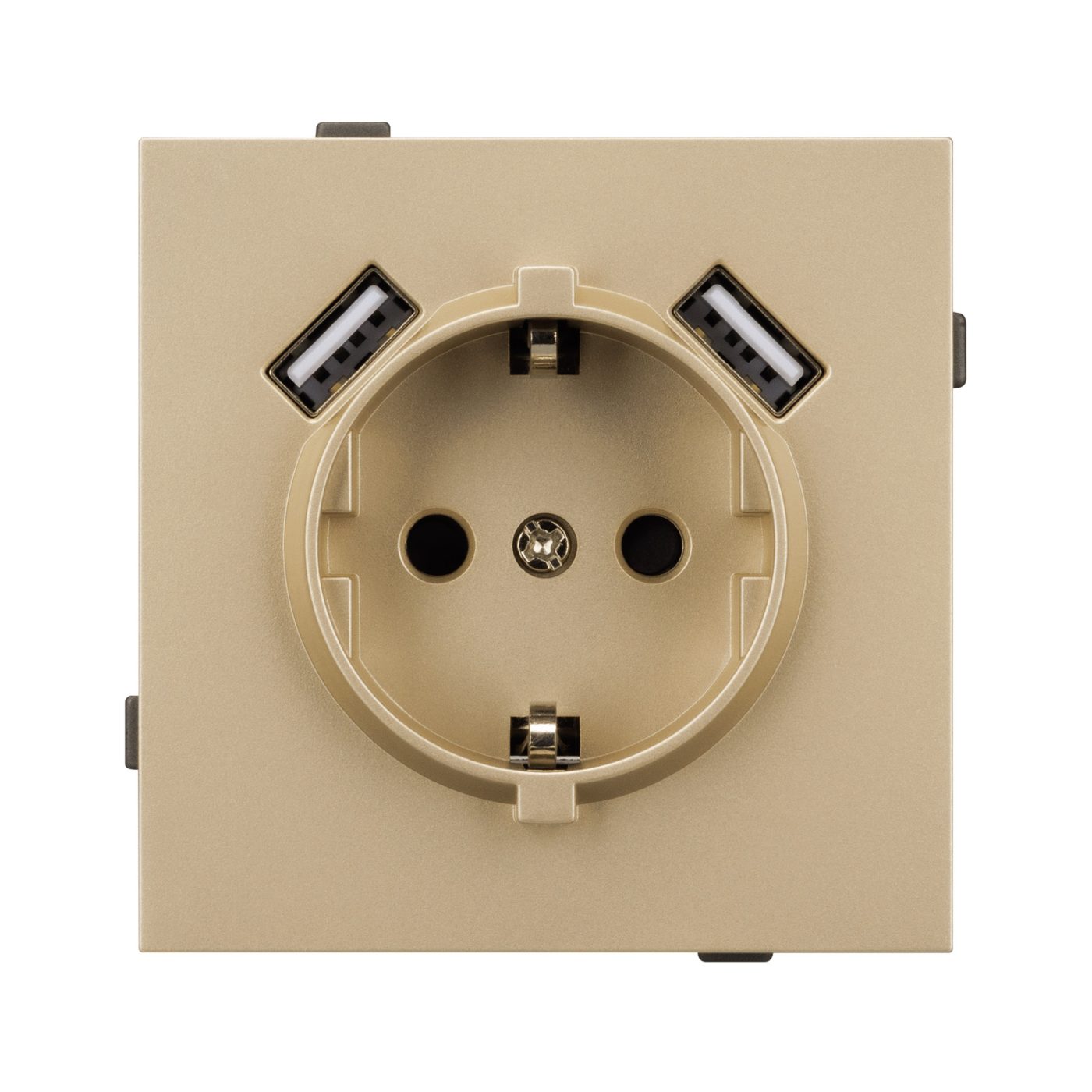 Механизм розетки с USB зарядкой SCT-TENDO-MUAA-SFPL-GD