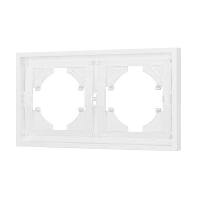 Рамка пластиковая FRM-TENDO-PL-2-WH
